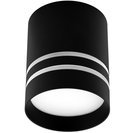 Oberflächenmontage HALOGEN Spot Tuba ARISA GU10 LUMILED Rund Schwarz 80 mm