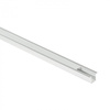 LED-Einbauprofil aus eloxiertem Aluminium 2m mit milchigem Lampenschirm für LED-Streifen + Kappen Ecolight PW Serie