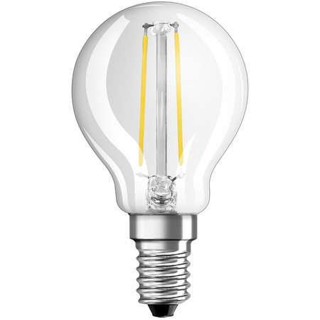 LED-Lampe E14 P45 2.8W = 25W 250lm 2700K Warm 320° Glühfaden Dimmbar OSRAM SUPER STAR