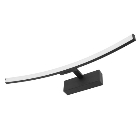 Lampe über dem Spiegel LED Wandleuchte Badezimmer IP44 12W Schwarz 50cm TERRA