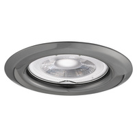 ARGUS II GU10/GU5.3 Kreisförmige Graphit-Deckeneinbauleuchte KANLUX
