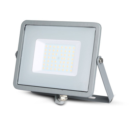 LED Fluter 50W 4000lm 3000K IP65 Weiß mit Bewegungssensor und CUT-OFF-Funktion Samsung Chip VT-50-SW V-TAC