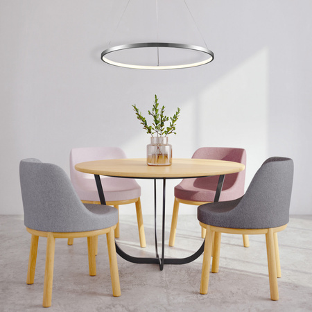 LED-Hängelampe 20W 2600lm 4000K Neutral 120° Silber LEA Sanico Goldlux