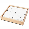 Plafond LED-Deckenleuchte SANTIAGO 4xE27 Quadratisch aus Holz LD-PD-9.6 Lamkur