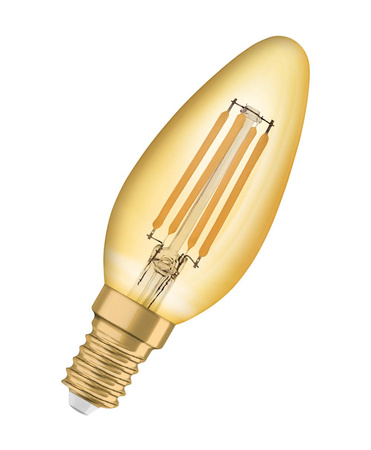 LED Lampen E14 B35 4W = 35W 410lm 2400K Warm 300° Glühfaden OSRAM Vintage Dekorativ