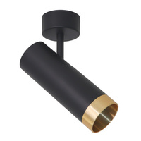 GU10 Schwarzgold FADO Sanico Goldlux Wand- und Decken-Reflektorstrahler