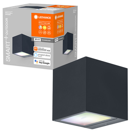 Intelligente Gartenfassadenwandleuchte LEDVANCE WIFI SMART+ BRICK WALL 14W 550lm LEDVANCE
