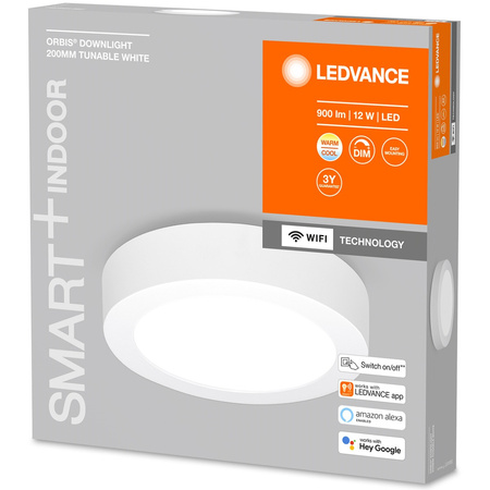 LED Deckenleuchte ORBIS DOWNLIGHT 12W 900lm CCT 20cm SMART+ WIFI LEDVANCE