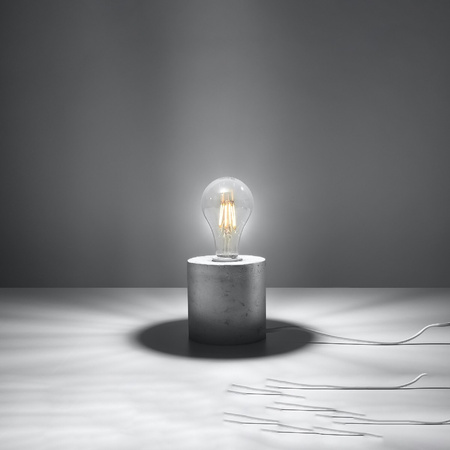 SALGADO E27 Nachttischlampe aus Beton SOLLUX