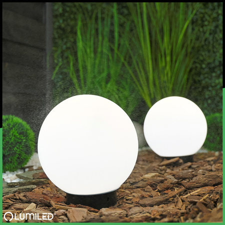 Gartenleuchte E27, Kugelleuchte 20cm IP65 LUMIKULA2 LUMILED