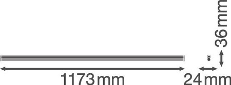 Lineares Lichtband 20W 2000lm 3000K Warm White Batten Ledvance Lampe