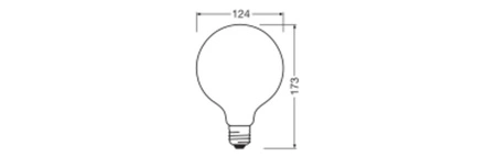 LED-Glühbirne G125 E27 24W = 200W 3452lm 4000K Neutral 320° Value ClassLedvance