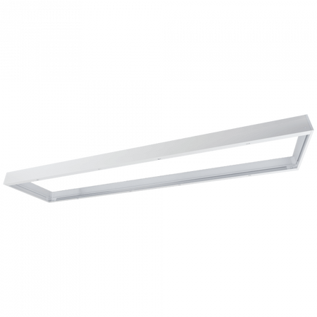 Aufputz-Klemmrahmen für LED-Paneele 120x30 Aluminium 58mm Weiß Ecolight