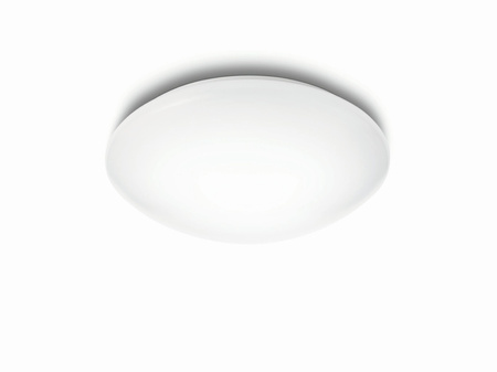 Plafond LED-Anbau-Deckenleuchte SUEDE 12W 2700K 28cm Weiß Rund PHILIPS