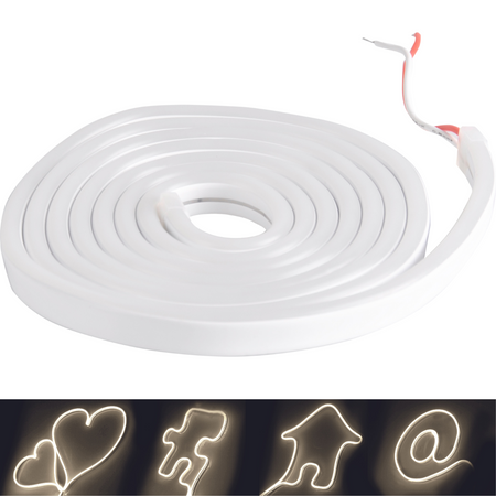 NEON Strip Flexibler LED Streifen 12V 17W Neutral IP65 12mm 2m