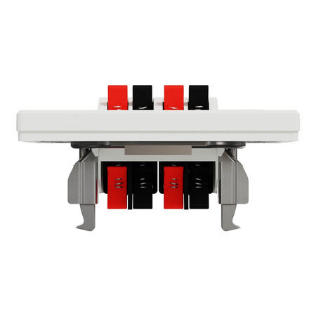 Doppelte Unterputz-Lautsprecherbuchse Weiß SCHNEIDER ASFORA