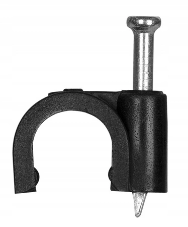 FLOP CLIP Kabelhalter 6mm Schwarz 100 Stück PAWBOL