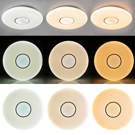 LED Plafond Decke LYRA 36W 3060lm 51cm GOLDLUX (Polux) + Fernbedienung 3000K-6500K