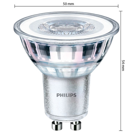 Set mit 6x LED-Halogenlampen GU10 PAR16 4,6W = 50W 390lm 4000K Neutral 36° PHILIPS