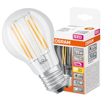 LED-Lampe E27 A60 7.5W = 75W 1055lm 2700K Warm 300° CRI90 Glühfaden Dimmbar OSRAM SUPER STAR+