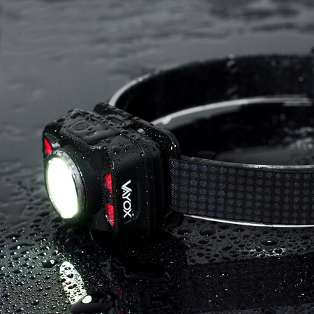 Wiederaufladbare LED-Stirnlampe mit Bewegungssensor XTE 5W + COB 10W VA0025 VAYOX