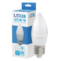 LED-Lampe E27 Ball 7W 600lm 6500K Kalt 200° LED2B Kobi