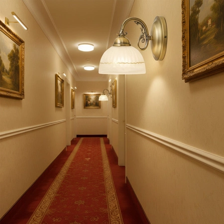 Wandleuchte E27 Braun Klassisch Flossi 8811 Rabalux