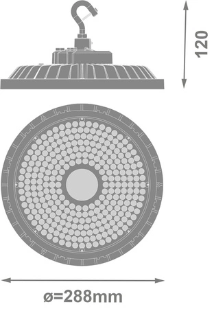 LED-Industrieleuchte 195W 35100lm Schwarz IP66 IK10 High Bay V Ledvance