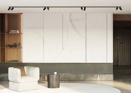 MONO VIII 7722 Nowodvorski Schwarz 8xGU10 Aufbaustreifen Reflektor 2x200cm Modern