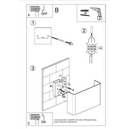 LED COPERTURA 2xG9Wandleuchte Rechteckig weiß SOLLUX