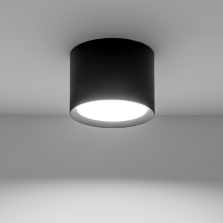 HALOGEN-Anbauleuchte SUNLA Tuba Gx53 LED Spot Wandleuchte Deckenzylinder Schwarz LUMILED