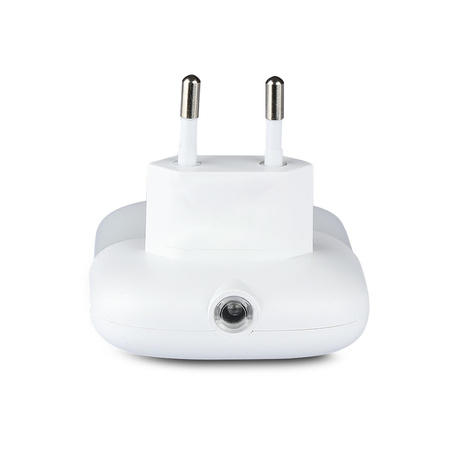 Orientierungslampe LED-Nachtlampe 0,45W 4000 K mit Dämmerungssensor und USB-Anschluss Quadratisch weiß Samsung Chip VT-84 V-TAC