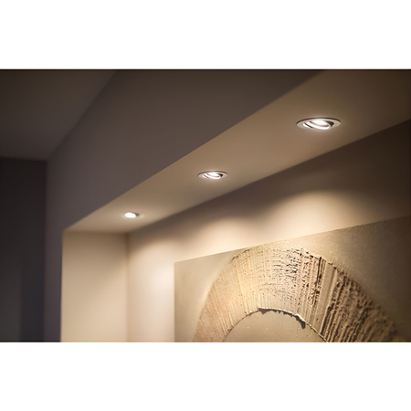 LED Milliskin Einbaumontage 3x 4.2W CCT Rund Beweglich Weiß PHILIPS HUE Bluetooth