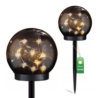 Solar-Garten-LED-Lampe zum Einstecken dekorativ IP44 3000K Kugel GLORIS LUMILED