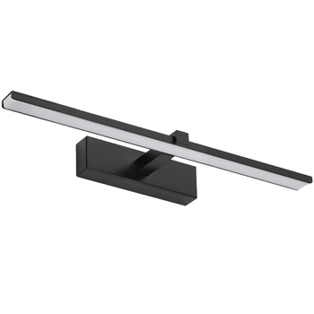 VENUS Spiegelleuchte LED Badezimmer Wandleuchte 8W 700lm Schwarz Neutral 40cm