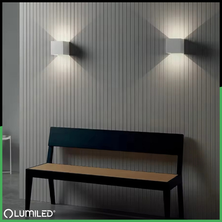 Wandleuchte Außen G9, Garten-Wandleuchte nach oben und unten verstellbar Graphit PYXIS LUMILED