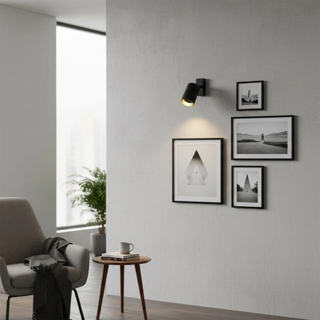 Wandleuchte Reflektor Wand- und Deckenleuchte LED 1 xGU10 MARIBEL Schwarz GOLDLUX (Polux)