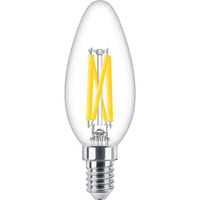 LED-Kerzenlampe E14 B35 5,9 = 60W 806lm 2700K warm 360° Filament PHILIPS dimmbar