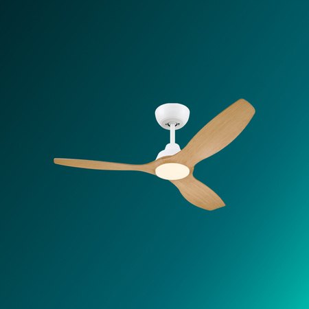 Deckenventilator 32W LED-Deckenleuchte 24W 2650lm 3000/4300/6500K CCT Braun Weiß + Pilot Olas Philips