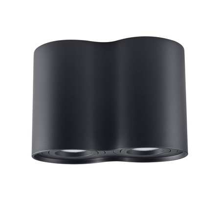 Deckenanbauleuchte Hadar R2 2xGU10 beweglich rund schwarz