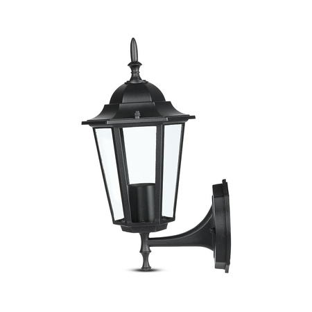 Gartenlampe Wandleuchte E27 einseitig mattschwarz VT-749 V-TAC