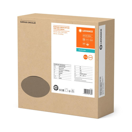 LED Deckenleuchte SURFACE CIRCULAR 25 cm 13W 960lm 4000K IP44 LEDVANCE