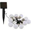 SOLAR GIRLANDE Garten DEKORATIVE Lichterkette 3,8m 10 MILKY Kugeln 3000K