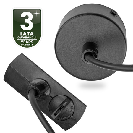 NETZADAPTER FÜR SAMMELSCHIENEN MONTAGESOCKEL 1F SCHWARZ LEUCHTEND