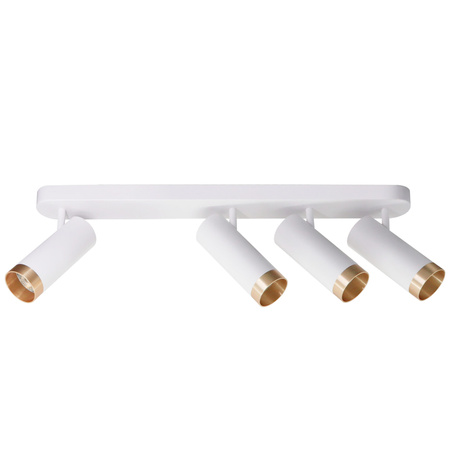 Wand- & Deckenstrahler 4x GU10 Weißgold FADO Sanico Goldlux