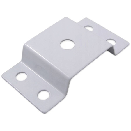 HALTERUNG für eine SOLAR-Straßenlaterne MONTAGE an einem weißen Masterled-Rohr