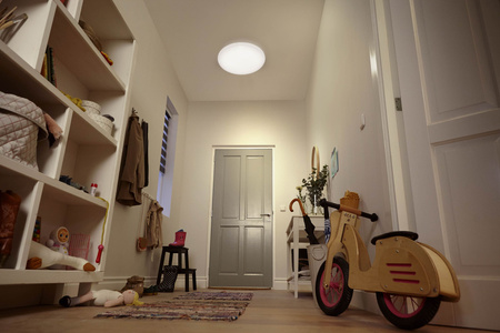 Plafond LED Aufputz SHAN 12W 4000K 26cm Rund mit Bewegungssensor PHILIPS