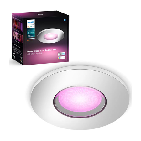 LED Xamento 4.2W IP44 CCT RGB Round PHILIPS HUE Bluetooth Badezimmer-Einbauleuchte