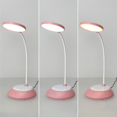 Schreibtischlampe LED 5W Kabellos Dimmbar CCT DIM Rosa Kobi