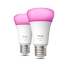 2x LED-Glühbirne E27 A60 8.1W = 75W 1100lm 1800-20000K CCT + RGB SMART Smart Bluetooth ZigBee Weiß und Farbe Ambiance Philips HUE